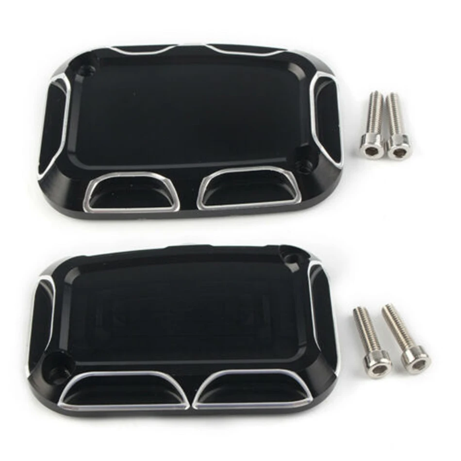 

Motorcycle CNC Brake Reservoir Master Cylinder Cover F&R For Harley Tri Glide Ultra Classic 2009-2014&Touring Cylinder Model
