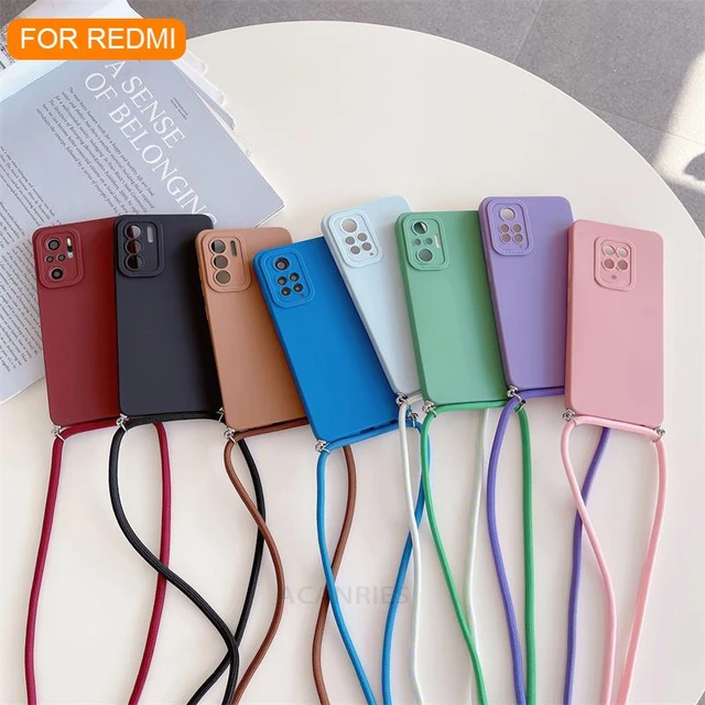 Note9 Crossbody Lanyard Plating Case On For Xiaomi Redmi Note 9 8 Pro 9s 7  9pro 8pro 8t 9a 9c Silicone Holder Cover Redmi9 10c