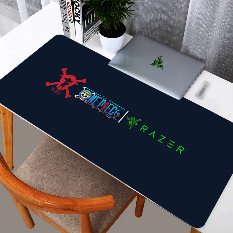 

RAZER One Piece Gaming Mouse Pad Gamer Large Home Keyboard Pad Mouse Mat MousePad Anime Anti-slip Gamer Natural Rubber Table Mat