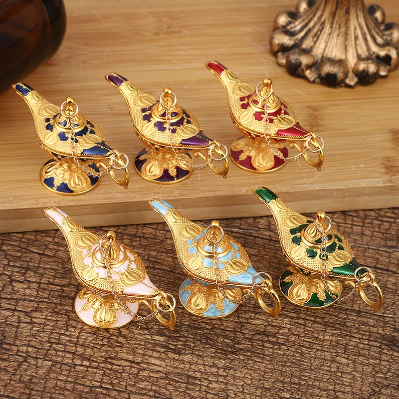 

3/6Pcs Vintage Aladdin Lamp Genie Collector's Edition /Wedding Table Decoration,Collectable Rare Classic Arabian Props