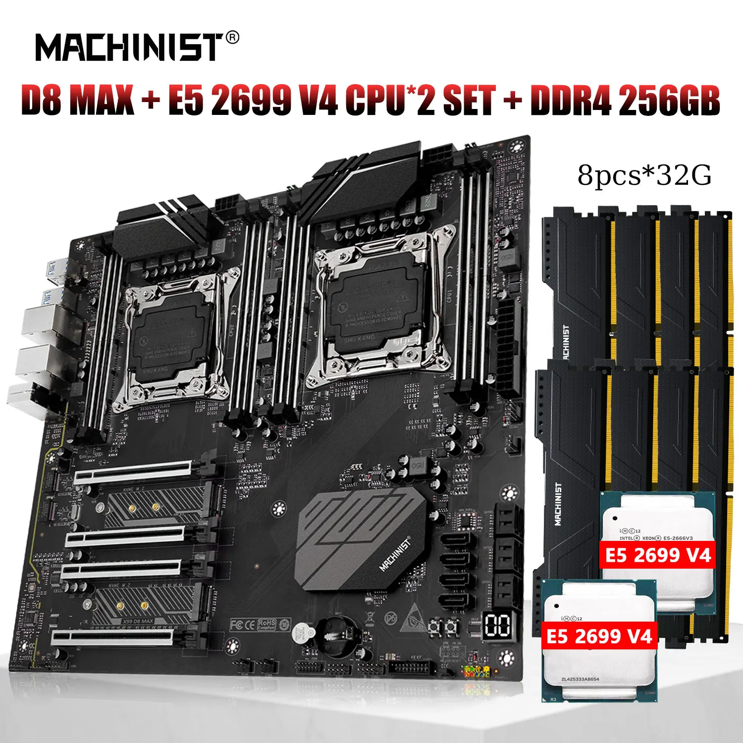 Комплект материнской платы MACHINIST X99 D8 MAX