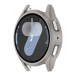 Protective Hard Bumper Shell for Samsung Galaxy Watch 7 - Durable PC Cover and Frame Accessory (Titanium)