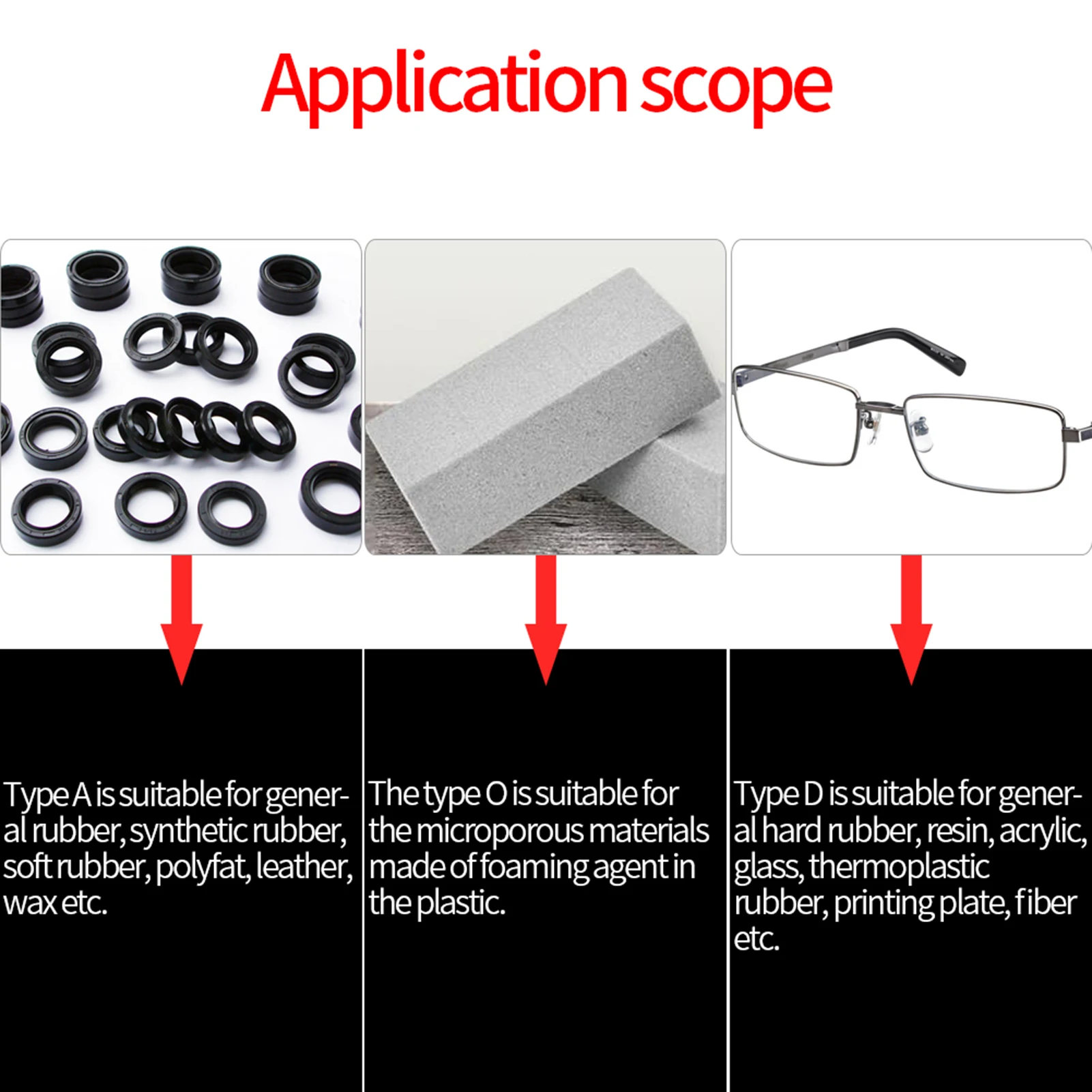 Durometer Meter Shore Type A/O/D Rubber Tire Durometer Hardness Tester Meter 0-100 HA Hardness Rubber Tester tester