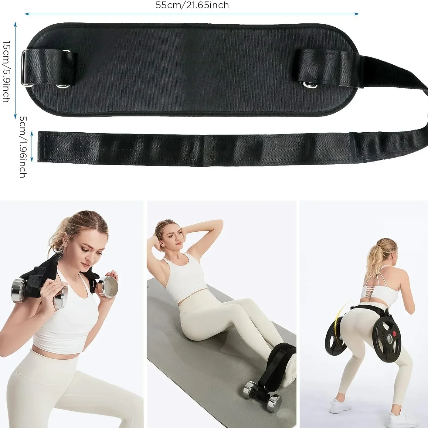 Hip Thrust Weight-bearing Belt Hip Thrust Belt Adjustable Hip Weight-bearing Training Squat Belt Home Exercise Fitness Equipment 6