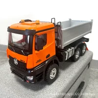 Huina 598 Full Scale 1:14 Lighting Fourteen Channel Alloy Remote Control Dump Truck Engineering Transport Vehicle Toy Gift Gifts 1