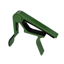Single-Handed Black Guitar Capo for Acoustic and Electric Guitars (Green)