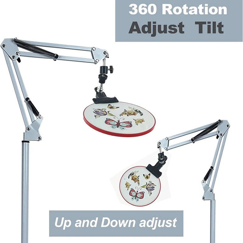 1 PCS Embroidery Hoop Stand Knee Rotating Cross Stitch Stand Hands Free Embroidery For Frame Q Snap Frame