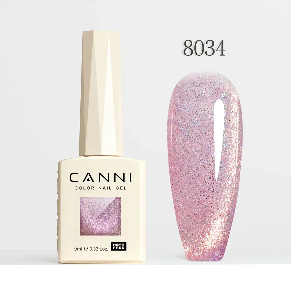 Holographic Glitter Gel Nail Polish – Sparkling Cat Eye Effect with Diamond Shine