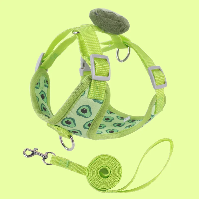 thumbnail image 1 of Conjunto de arnés y correa para perros, arnés tipo chaleco para perros pequeños, arnés transpirable y ajustable para gatos y cachorros para viajes al aire libre, 1 of 5