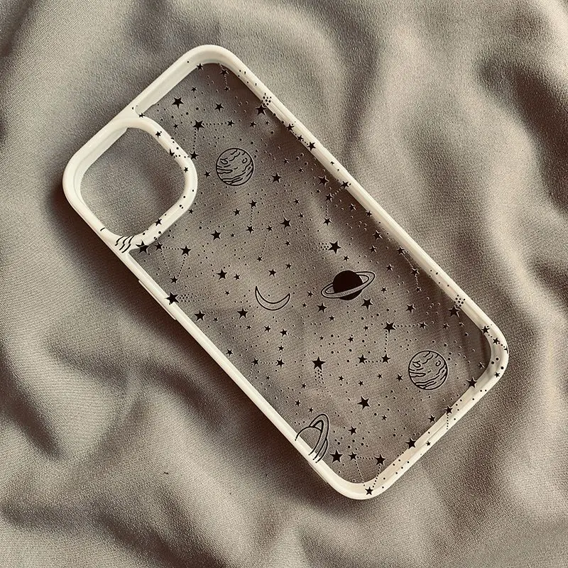 Starry Sky Hard Clear Phone Case Cover