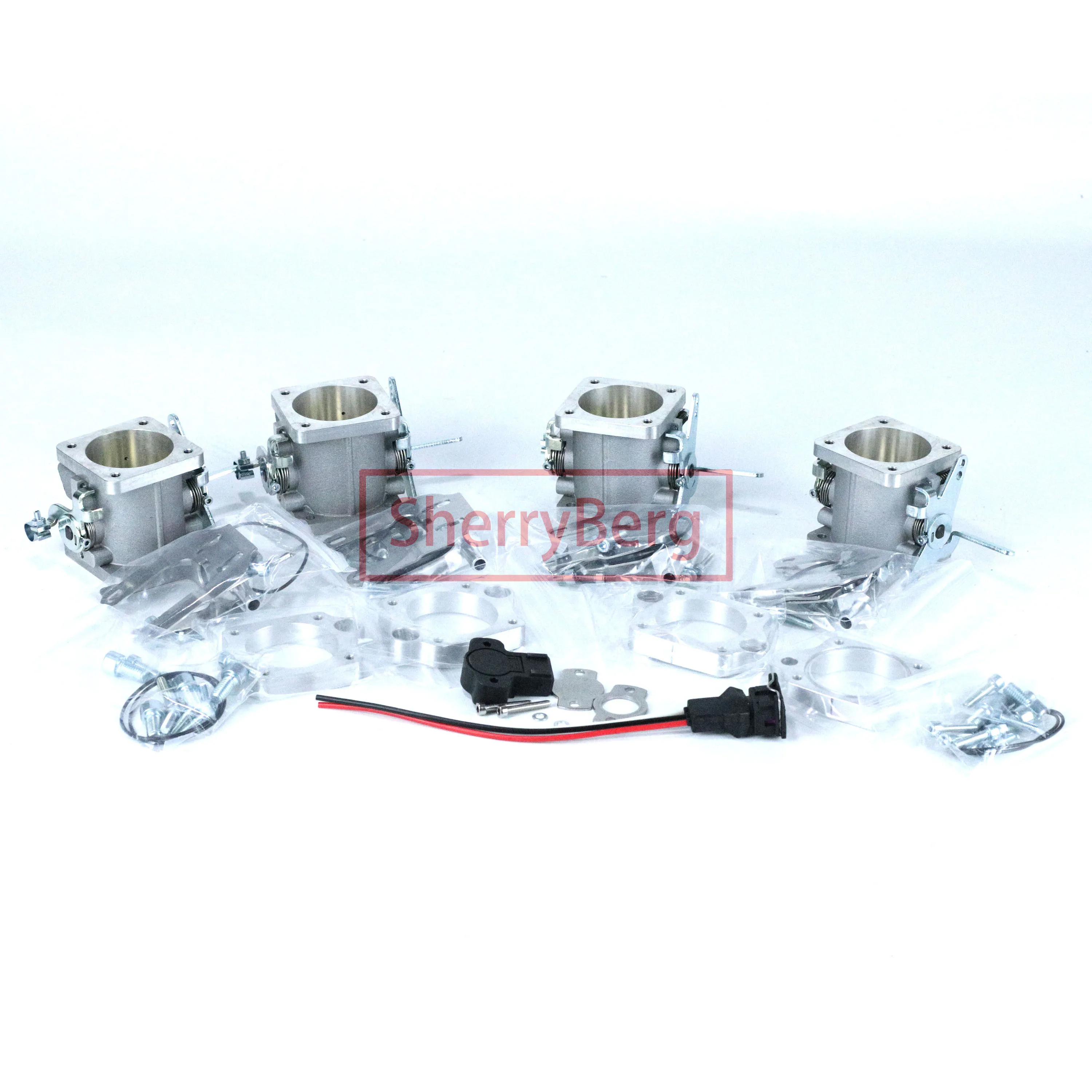 SherryBerg SF INDIVIDUAL 40DCOE 40mm Aluminium Fuel Injection Throttle Body for Weber Jenvey EMPI DCOE Inlet TH TB 2 Pairs +TPS