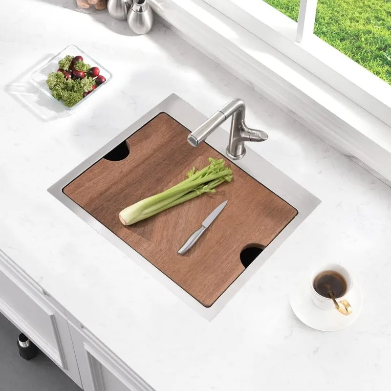 21 Inch Undermount Bar Sink Workstation - Bokaiya 21x20 Bar Sink Outdoor Rv Undermount Sink 16 3