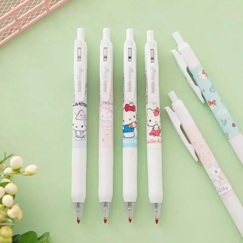 6pcs/lot Sanrio Hello Kitty Gel Pens Kawaii Stationery Black Signature Pen Writing Tools School Office Supplies Toys Gifts