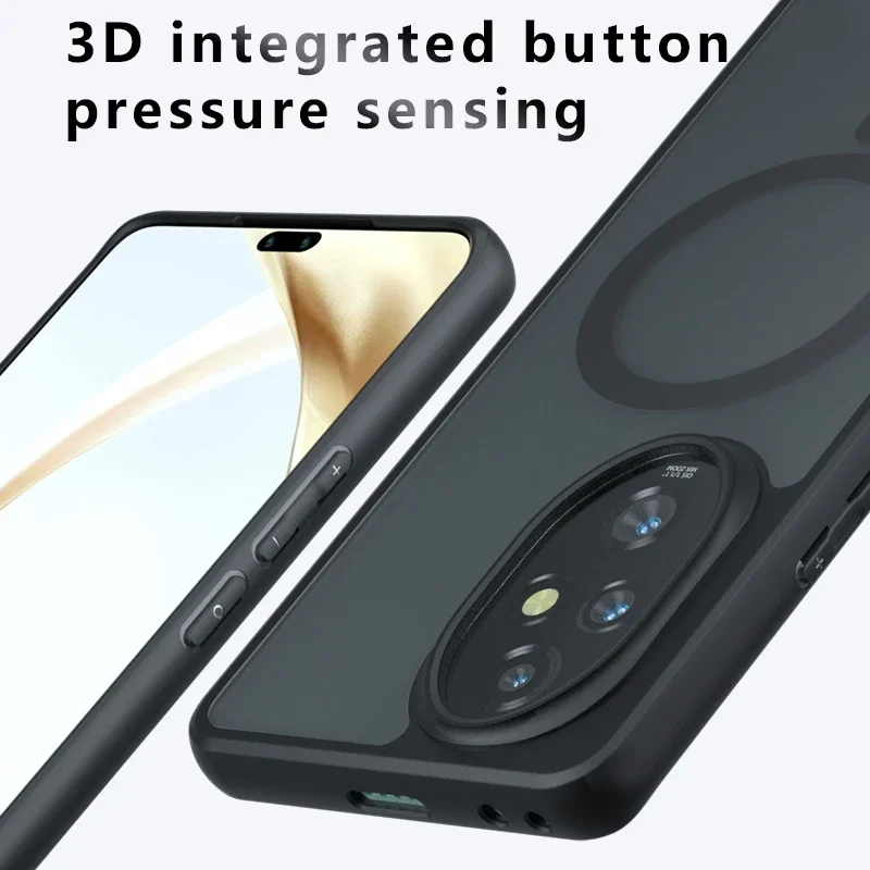 Magsafe Shockproof Acrylic Magnetic Hard Bumper Matte Phone Case
