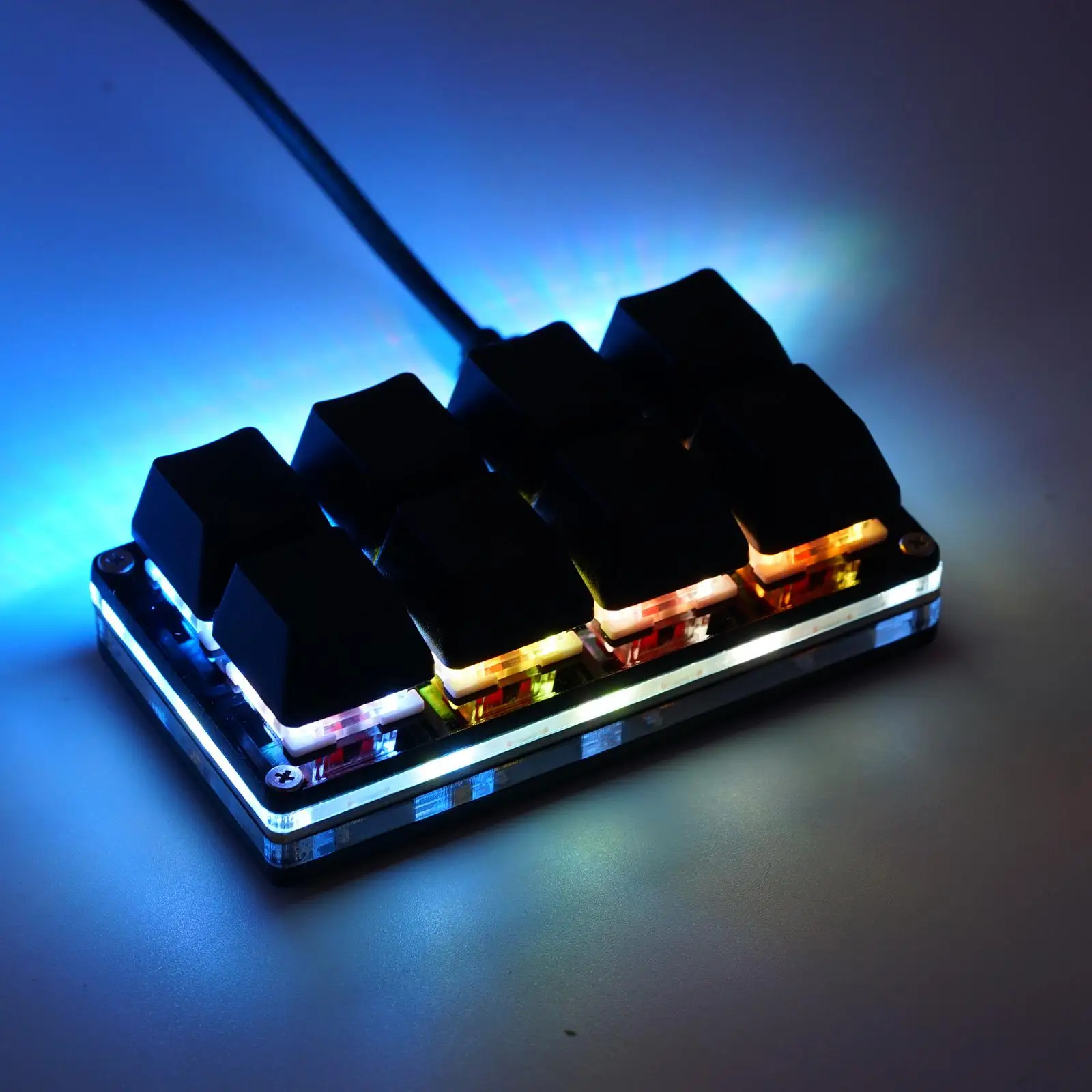 RGB 8 キーミニキーパッド DIY ショートカットキーボードカスタム