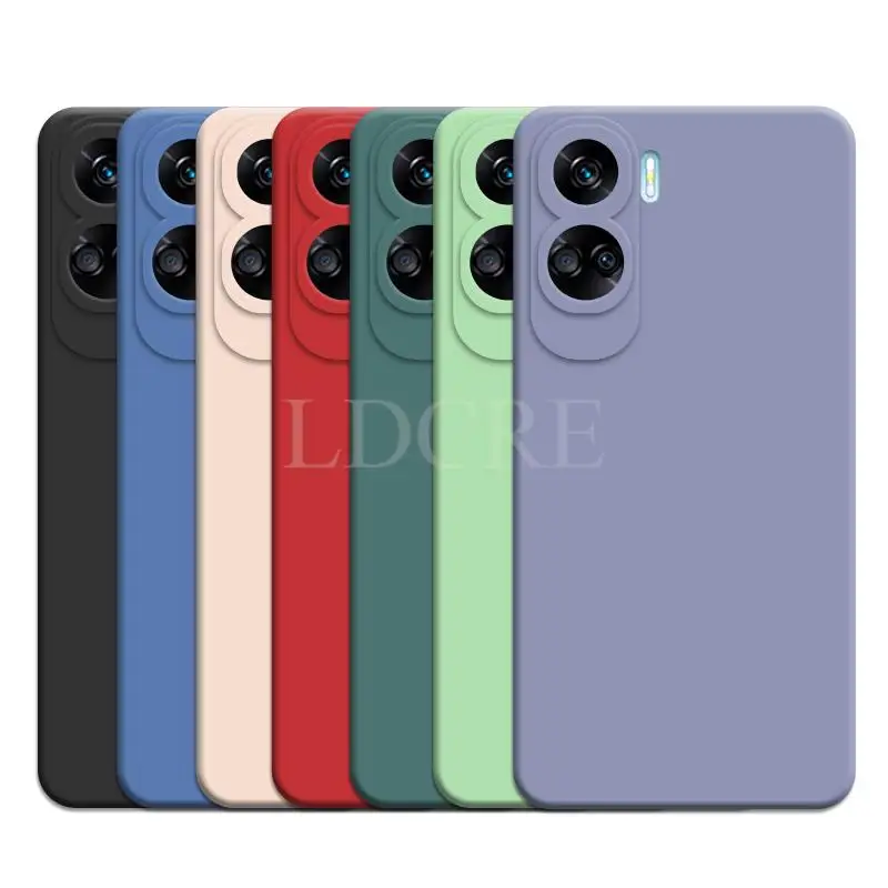 

For Honor 90 Lite Case Liquid Silicone Coque Cover For Honor 90 Lite Cover TPU Rubber Protective Phone Case Honor 90 Lite Cover
