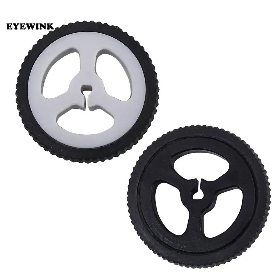 thumbnail image 2 of 10pcs K346 Rubber Wheels 43x19x3mm D-Hole For N20 Motor - Robot Car DIY Toy Parts 2 of 13