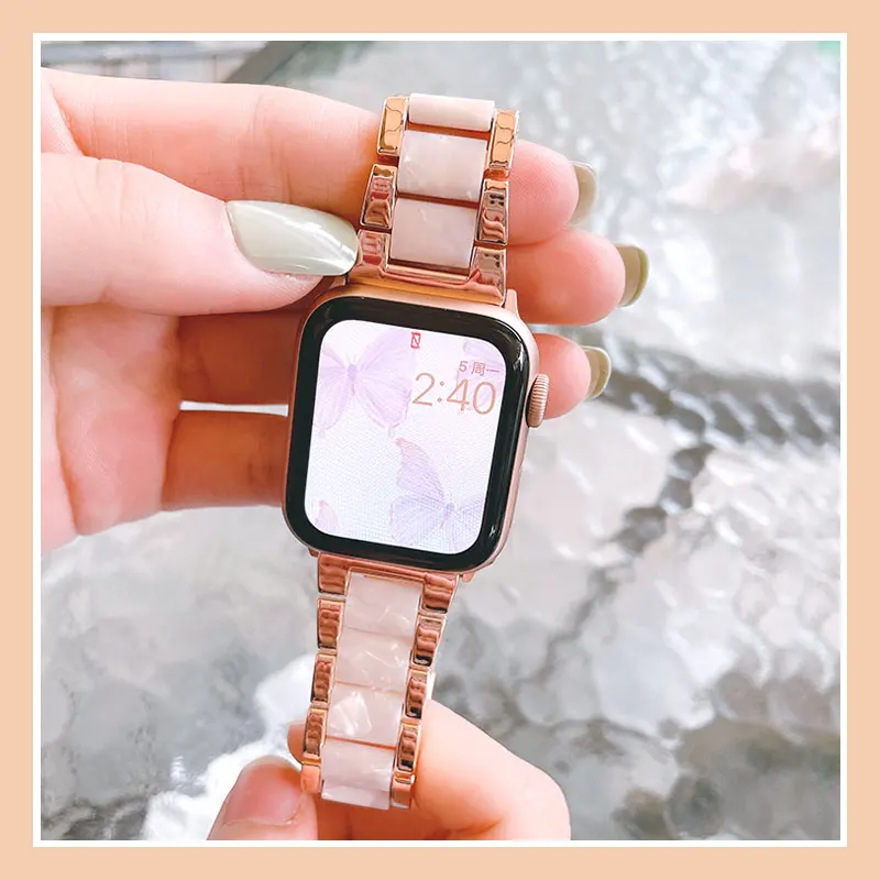 

Ремешок резиновый для apple watch 7 6 5 band 40 мм 44 мм iwatch 41 мм 45 мм Series 4 3 2, браслет из нержавеющей стали, аксессуары для наручных часов