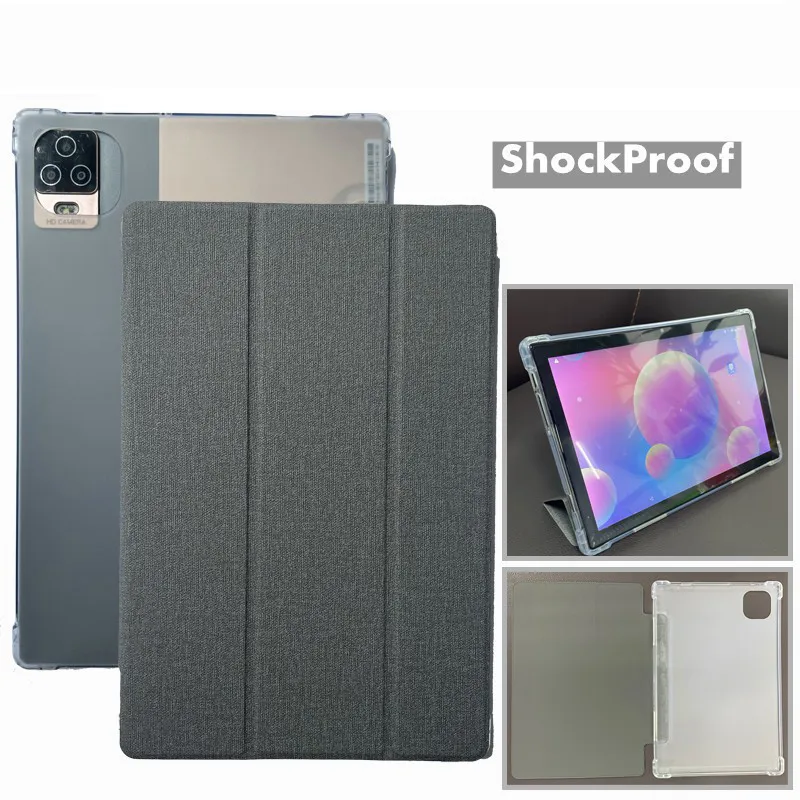 

Мягкий ТПУ телефон для умеренной MB1001 10,1 дюймов для Okaysea 10,1 дюймов для Velorim 10 дюймов тройной складной кожаный защитный чехол для планшета