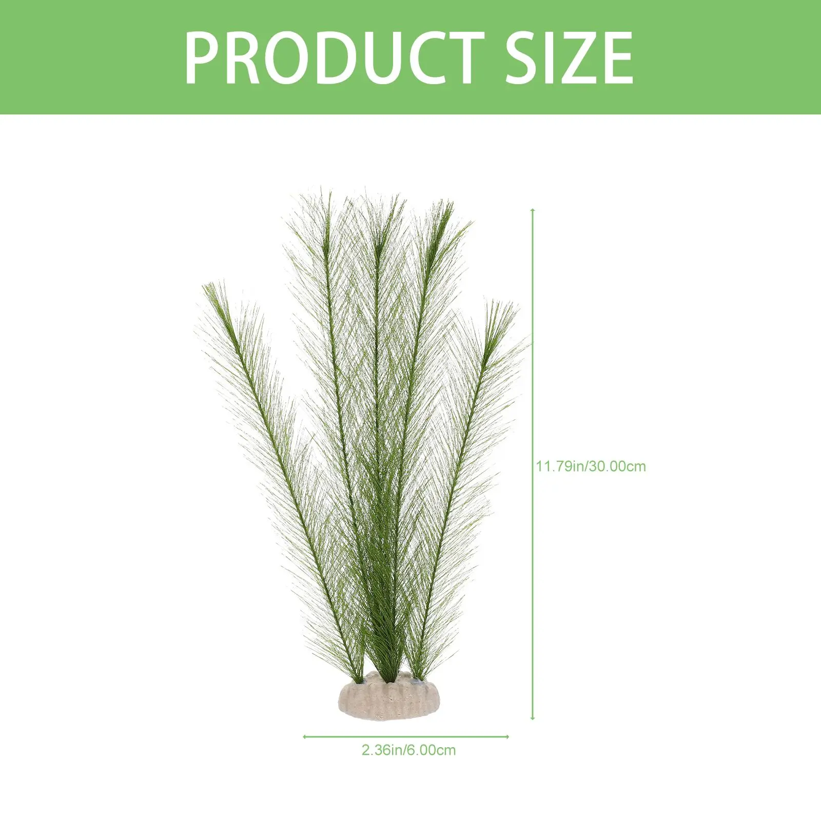 2Pcs Silk Plants Aquarium Fish Tank Decorations Plastic Lifelike Plants Pet Products Underwater Grass nament Artificial Green