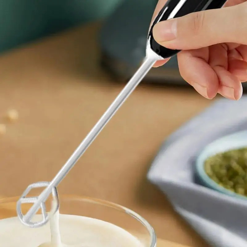 Drink Mixer Handheld Battery Operated UV Light Electric Whisk Frother 4000rpm Portable Intelligent Stirrers Electric For Coffee