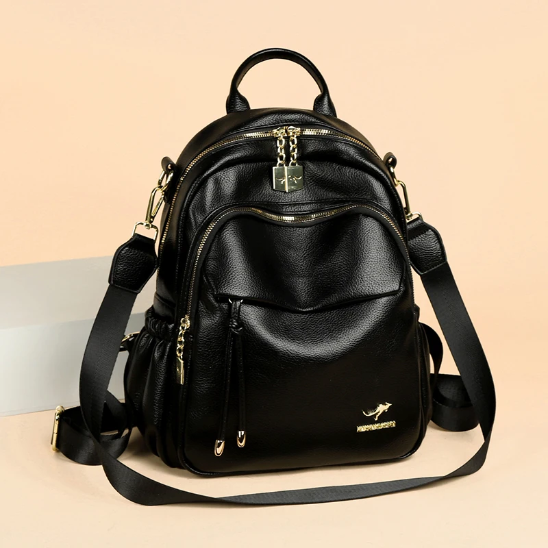 Womens Backpack Soft Leather Rucksack Soft Leather Ladies Leather