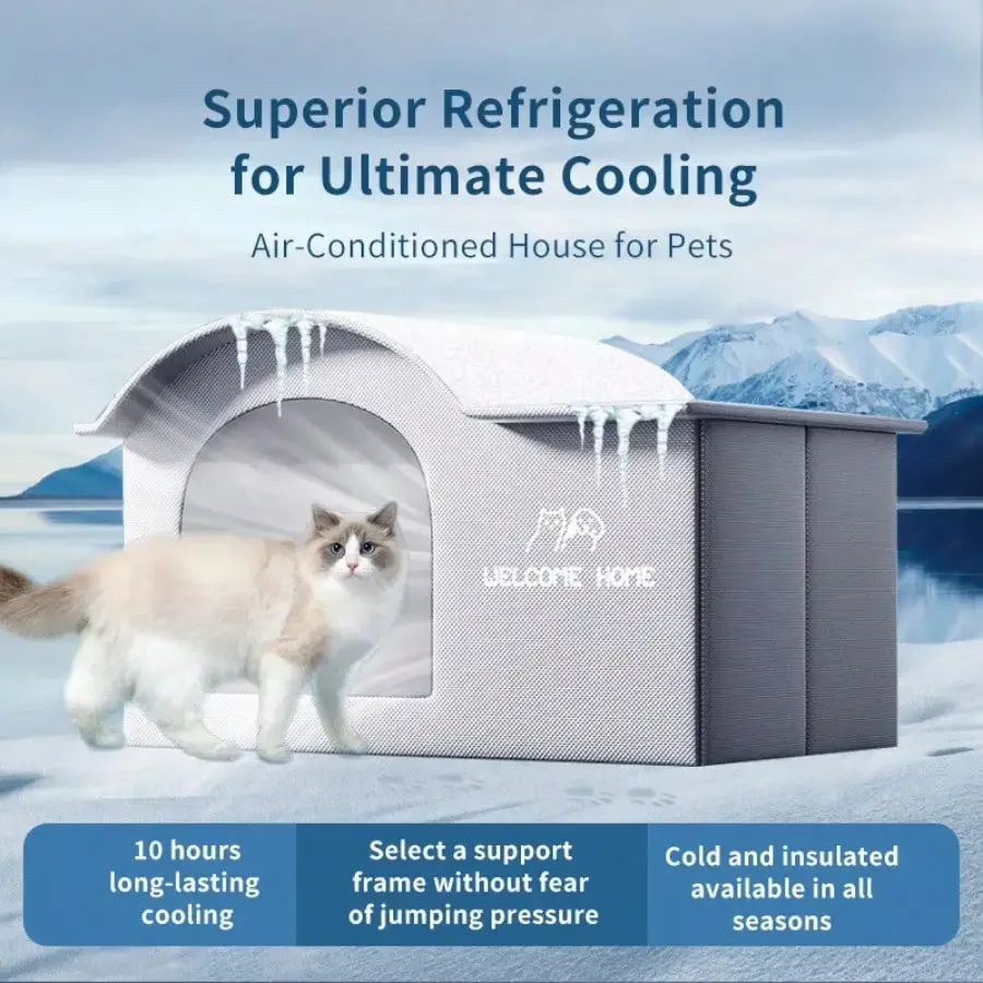 Summer Pet Ice House – Cooling Cat & Dog Bed 1