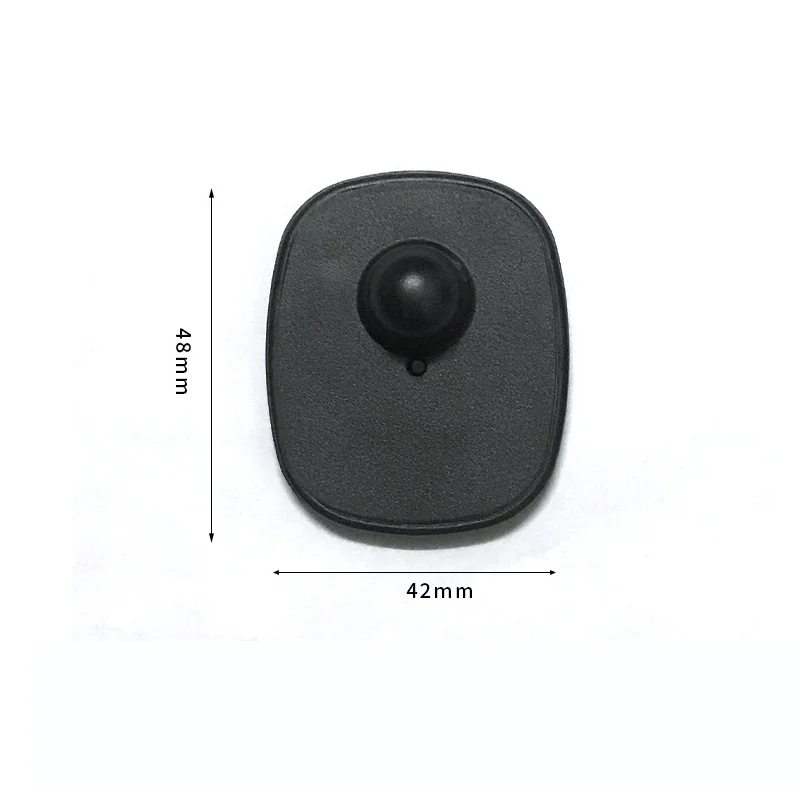 100pcs/Lot RF(8.2MHz) 48*42cm Clothing Anti-lost Label Magnetic Button Small Square Anti-theft Fastener Hard Tag Security Buckle