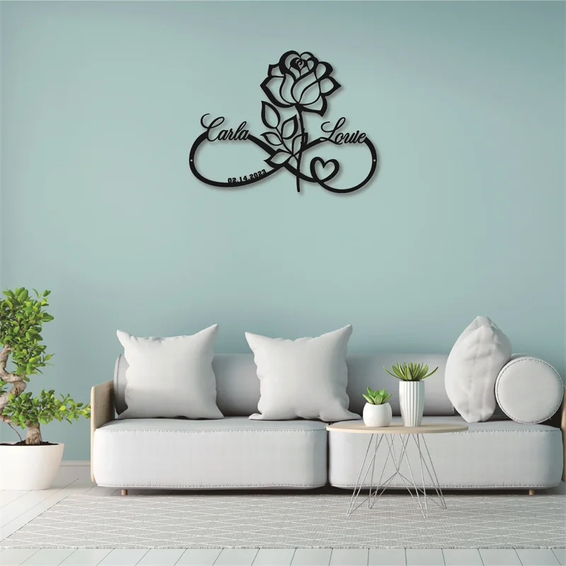 Custom Rose Infinity Love Wall Art 5 | Custom Rose Infinity Love Wall Art 2