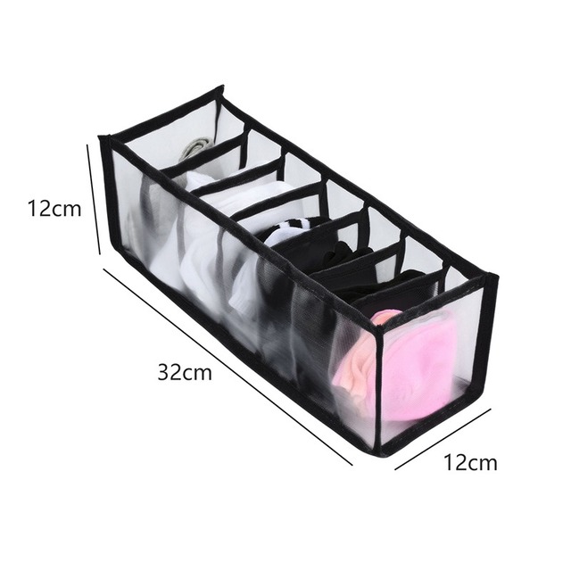Underwear Storage box Foldable Drawer Organizer for Underwear Socks Shorts Bra Home Cabinet Clothes Organizers Washable