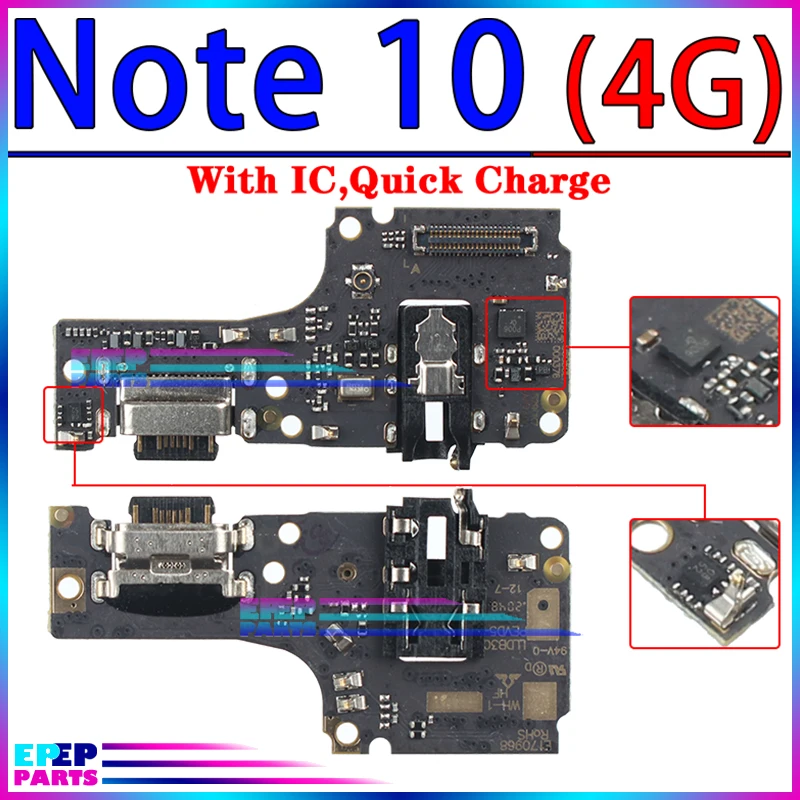 Port Jack Dock Connector Flex Cable for Xiaomi Redmi Note 10 10A 10C 10S 10X 11 11E 11S Pro Plus 4G 5G Charging Board