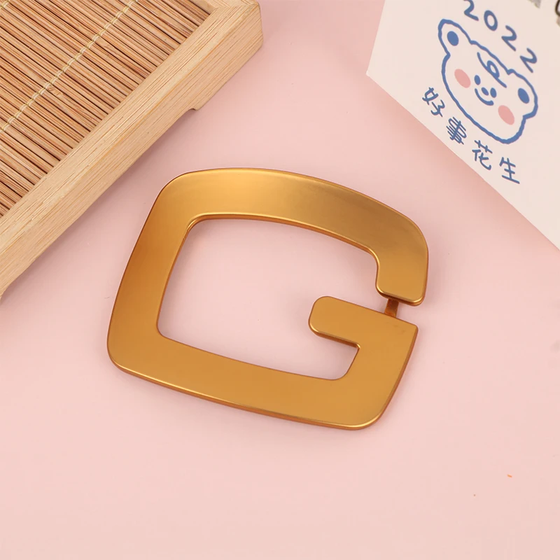 1Pc G-shaped Glossy Shoes Clip Gold Shoe Buckle High Heel Pump Flat Shoes Decor Shoes Decorations Charm Buckle