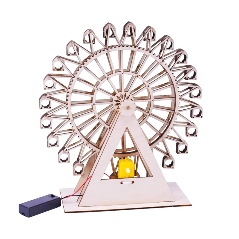 

Деревянное вращающееся колесо «сделай сам» для детей 8-12 -16 лет, инженерный комплект, развивающая игрушка для моделирования «сделай сам», прочная и легкая установка