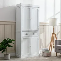 72" Freestanding Kitchen Pantry Storage Cabinet with Doors and Adjustable Shelves,Storage Cupboard with Large Drawer for Kitchen 1