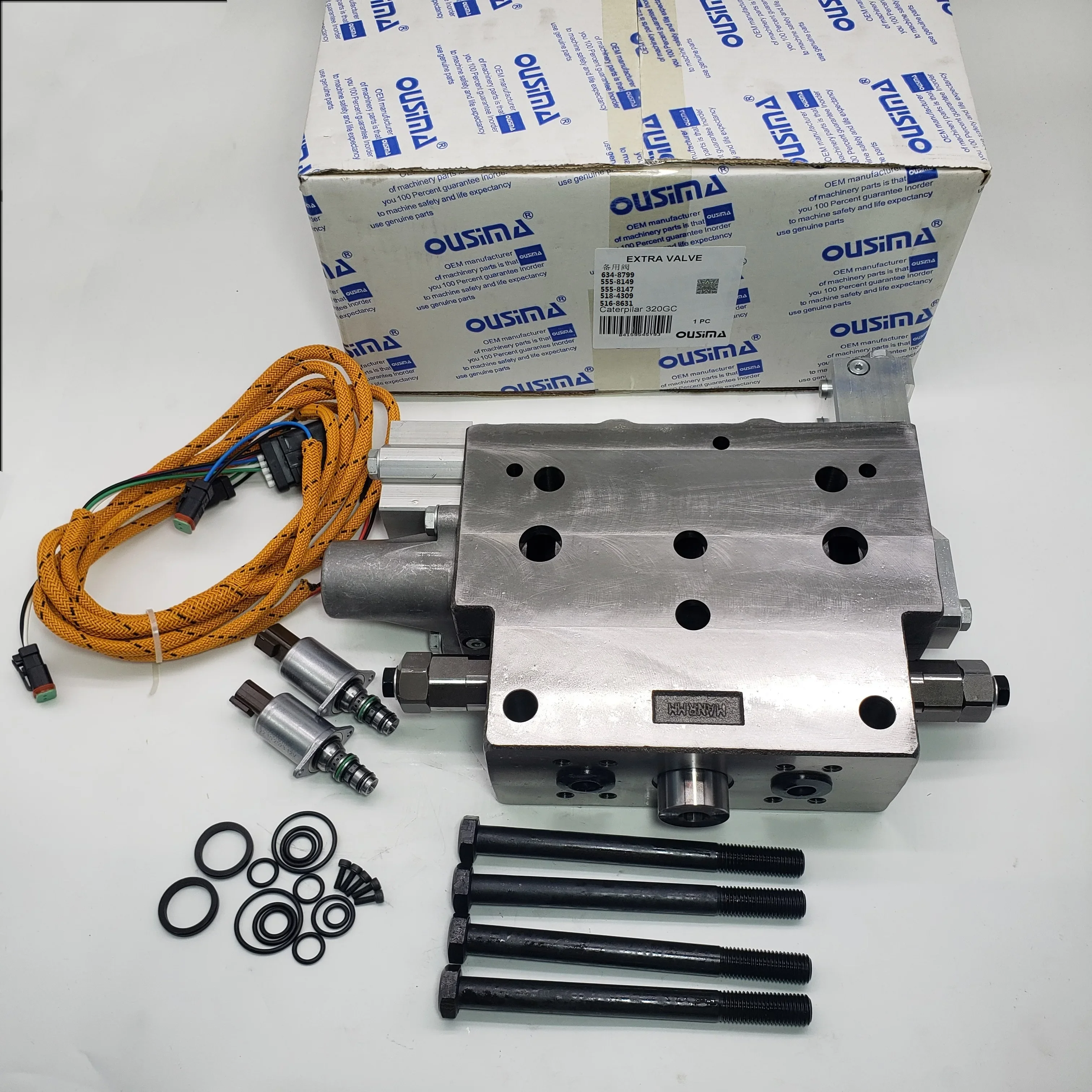OUSIMA Excavator Solenoid Valve Group 634-8799 555-8149 555-8147 518-4309 516-8631 for CAT 320GC