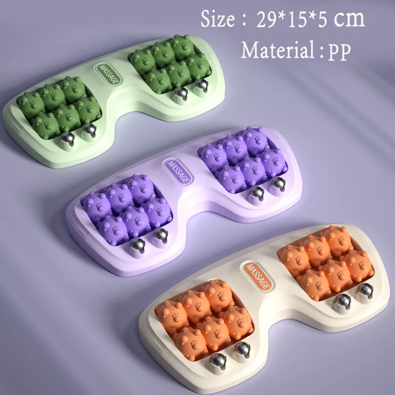 Foot Massage Roller Feet Reflexology Acupuncture Therapy Body Stiffness Yoga Fitness Training