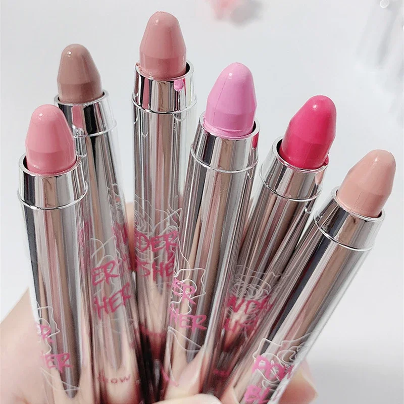 6 Farben Sweet Blush Stick – vielseitig einsetzbar für Augen und Wangen – Creme-Lidschattenstift – langanhaltend, wasserfest – Rouge-Stift – Make-up für Mädchen_voghion.com