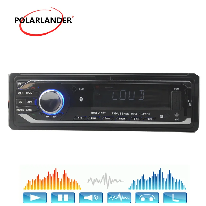 

Автомагнитола 12 В, стерео-система с функцией Bluetooth, mp3-плеером, разъемом USB/SD/AUX, Типоразмер 1 din