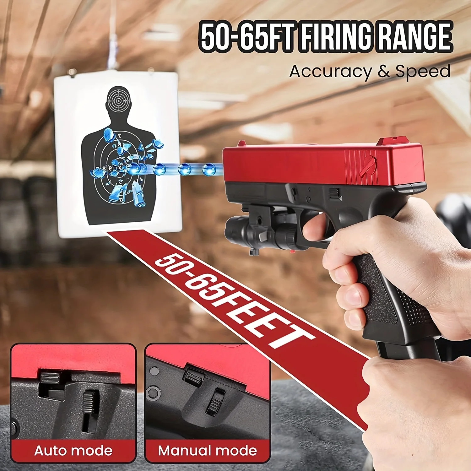 

2024 строительный Электрический мяч Gell Ball Buster Splash Gun, игрушечный пистолет, автоматическая игрушка для активного отдыха, игры для стрельбы, подарок