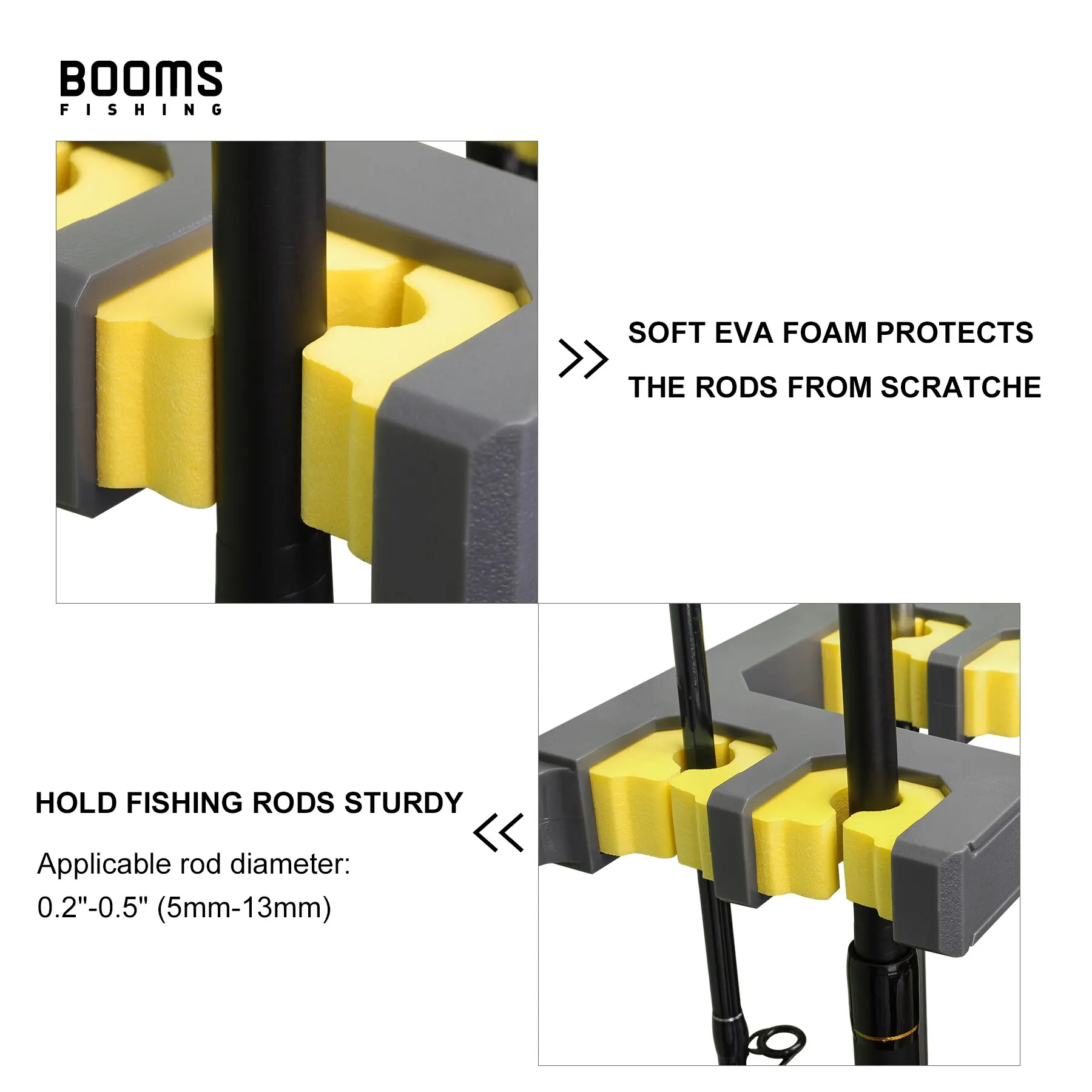 Fishing Rod Holder Up to 10 Rods Fishing Tools Accessories