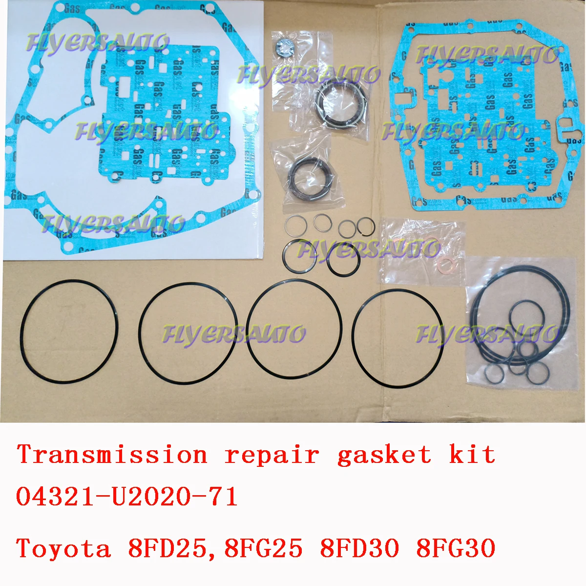 transmission repair gasket kit 04321-20840-71 04321-20841-71 04321-U-71 for Toyota Forklift 8FD25 8FG25 8FD30 # FLYERSAUTO