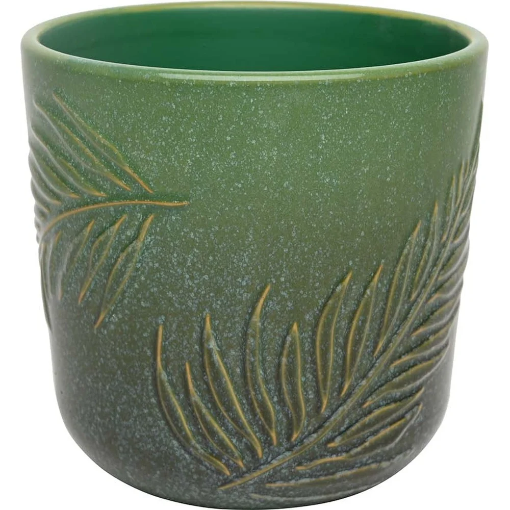 8" Embossed Ceramic Planter 1