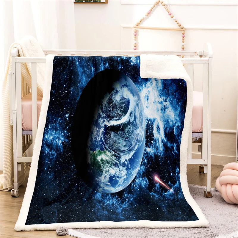 Cosmic Winter Home Blanket Thick Warm Winter Bed Blankets Office