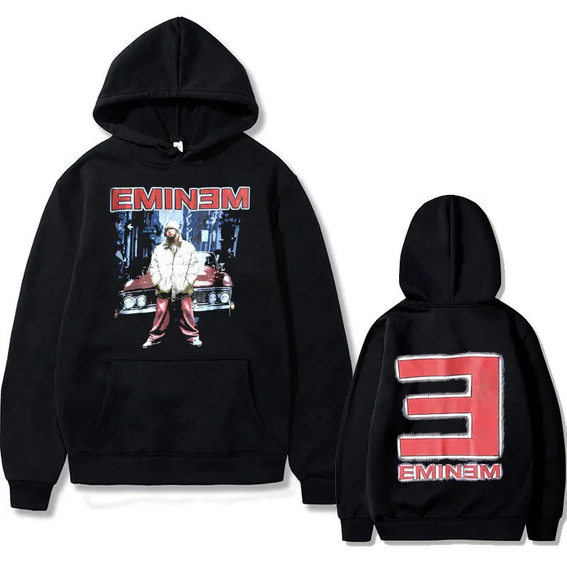 

Rapper Eminem Hip Hop Vintage Oversized Hoodie Men Women Fashion Casual Hoodies Male Fleece Cotton Hooded Sweatshirt Streetwear