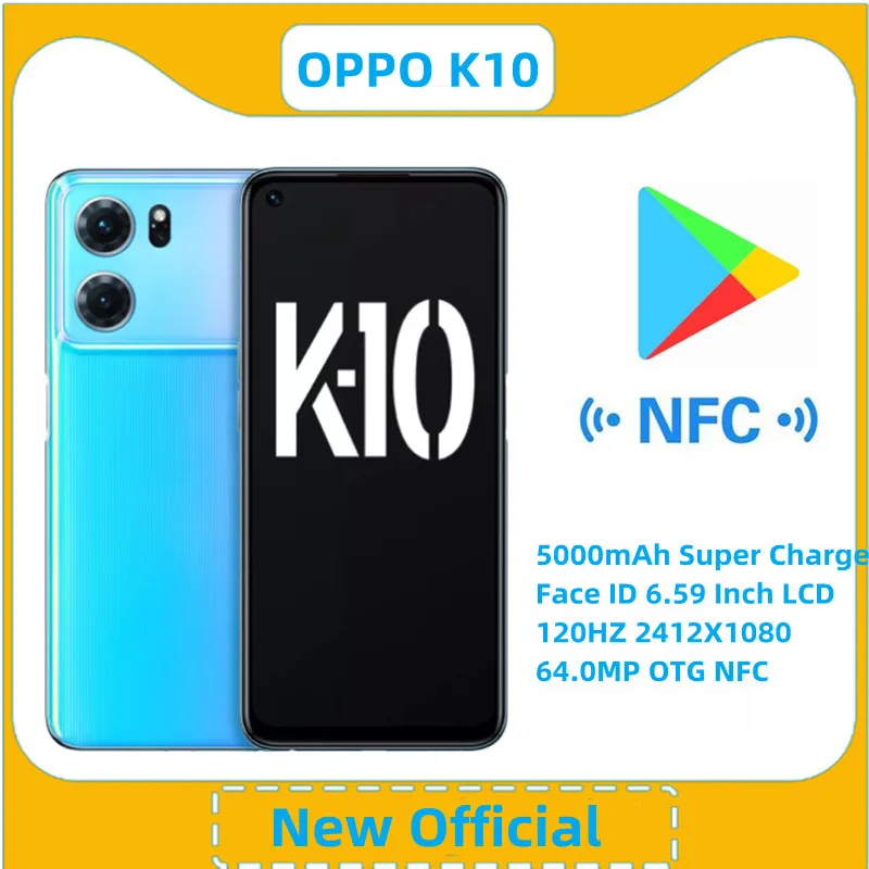 Смартфон Oppo K10 5000 мАч 6 59 Гц 120 x МП OTG NFC |