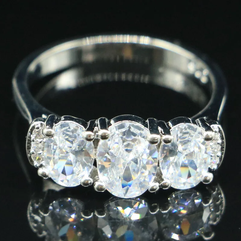 4g Customized 925 SOLID STERLING SILVER Ring Deluxe White Sapphire London Blue Topaz Peridot Iolite CZ Fashion Jewelry Many Size