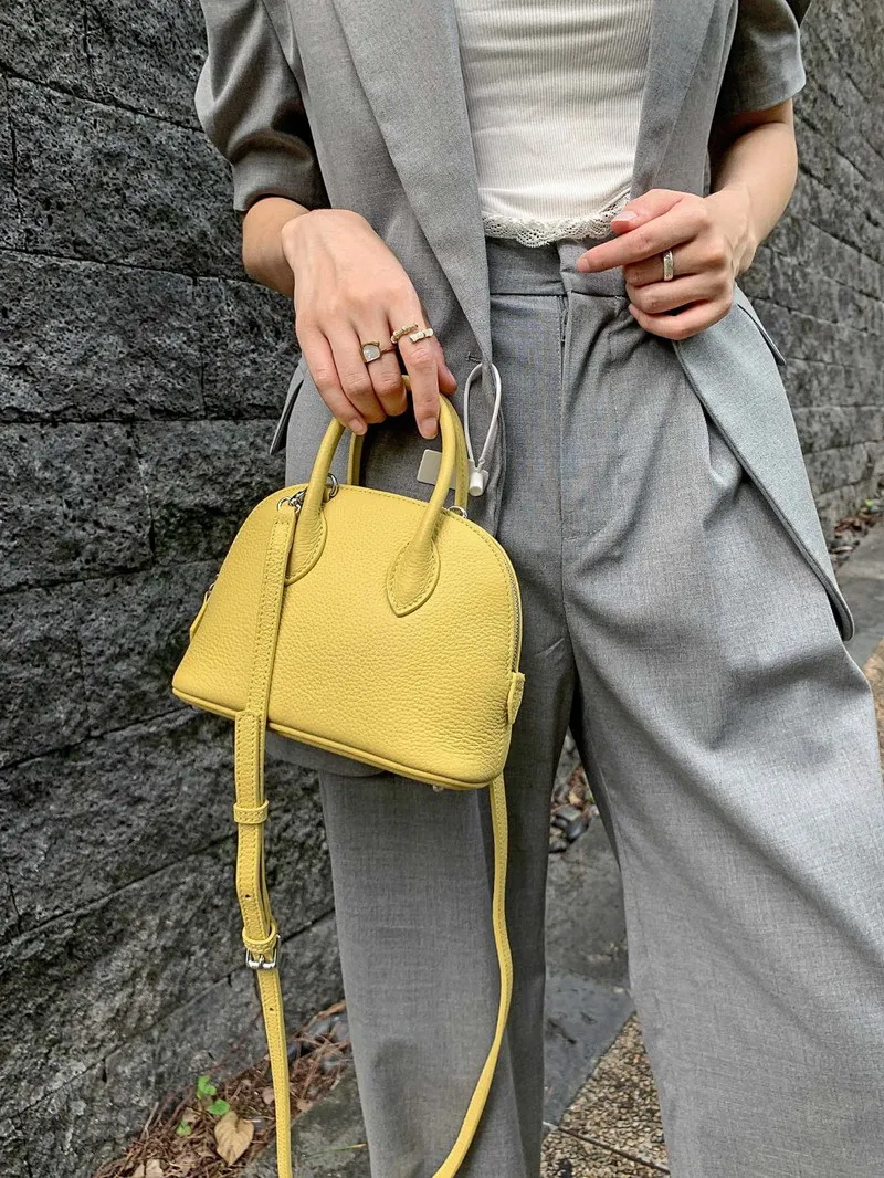 Klassische Damen Handtasche Aus Leder Als Umhängetasche Klein_voghion.com