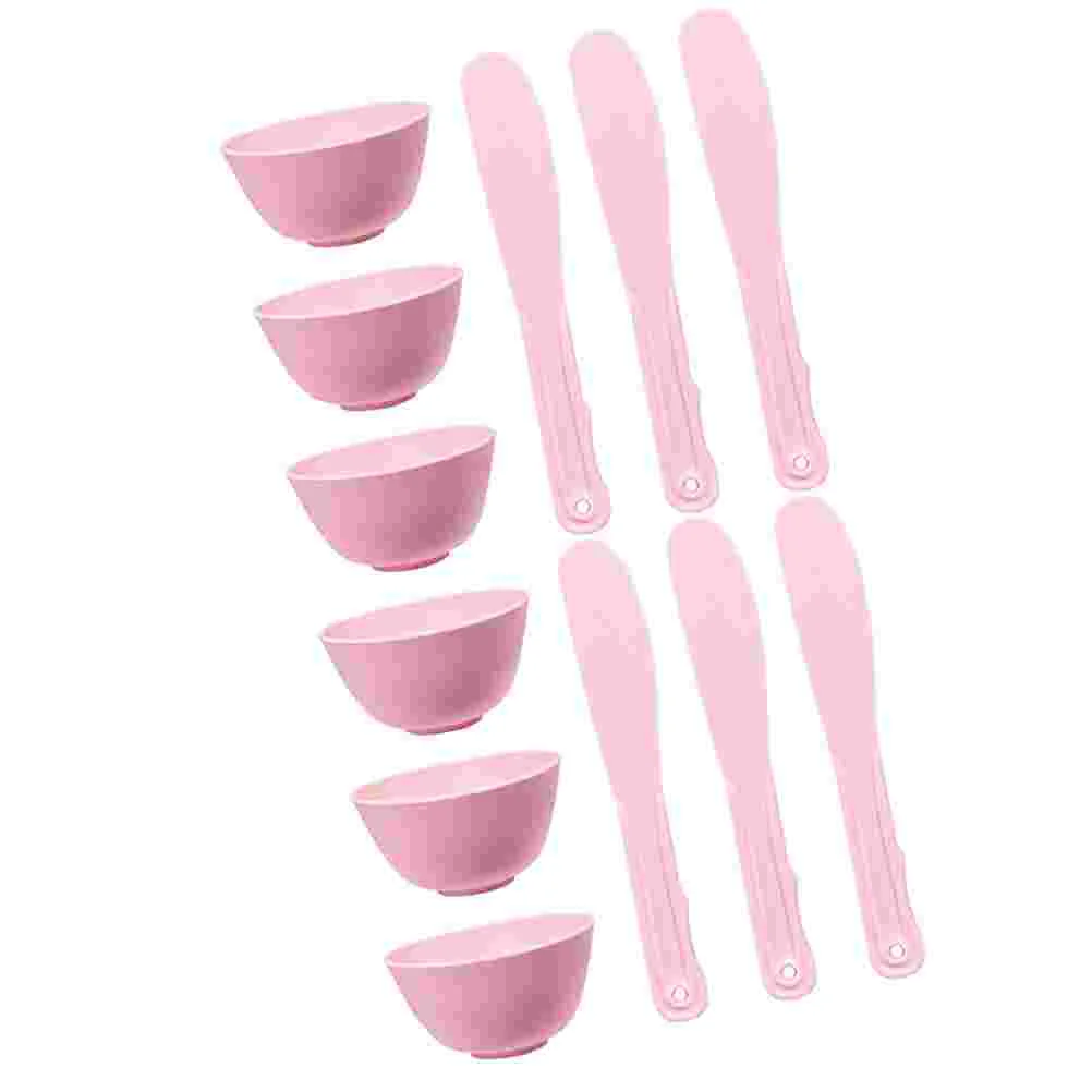 

Facial Mask Mixing Bowl Kit 6 Sets Silicone Face Mask Bowl Mixing Stirring Spatula Soft Flexible Facial Mud Bowl Spa Skincare