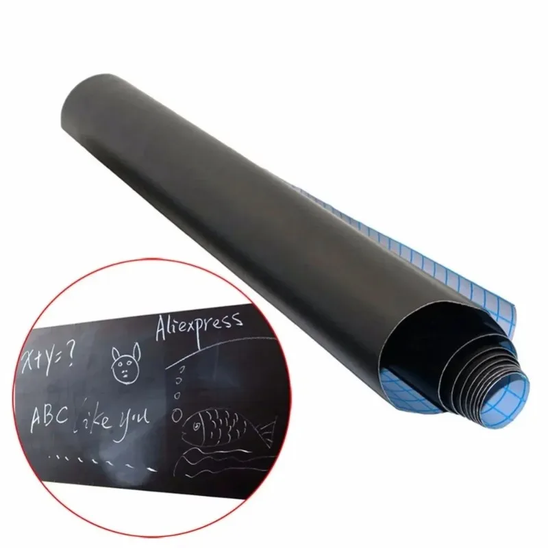비닐 칠판 벽 스티커 탈착식 칠판 데칼, 어린이 학습 프레젠테이션 용품, 훌륭한 DIY 선물, 45cm x 100cm