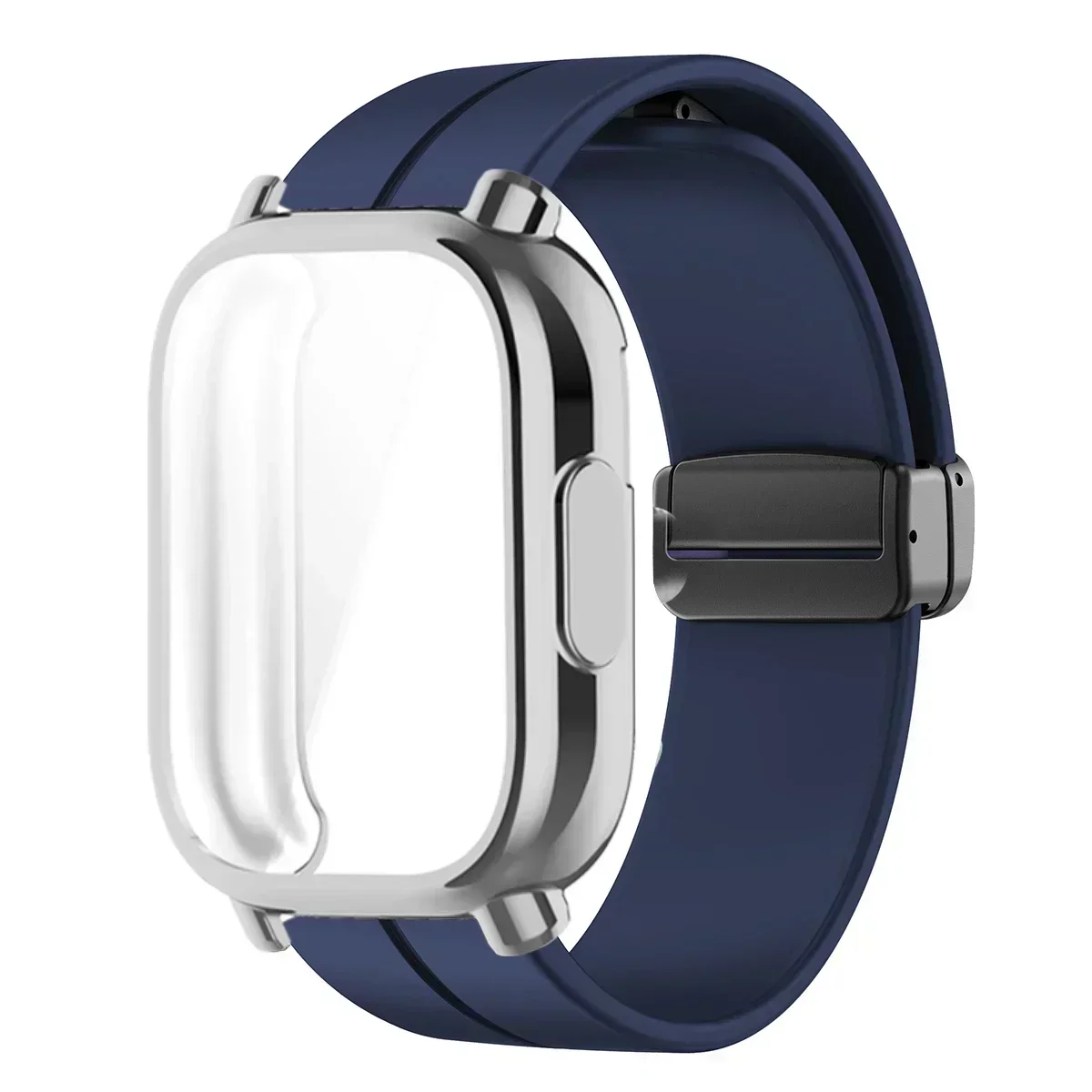 Silicone Magnetic Smart Watch Strap and Protective Case